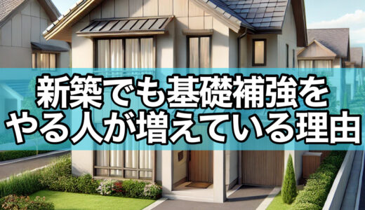 基礎補強工事と新築の関係性とは？最近認知されてきている新築時に基礎補強工事をする理由を解説